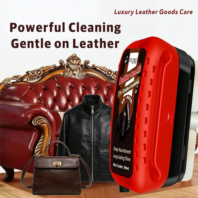 This Multi-Functional Leather Cleaner and Conditioner Is Suitable for Shoes, Sofas, Leather Clothing, and More. It'S Easy to Use, Economical, and Cleans with Just One Wipe.