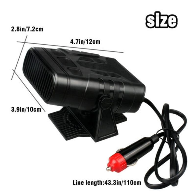 Car Heater 12V 120W Portable Electric Heating Fan Defogger Defroster Demister