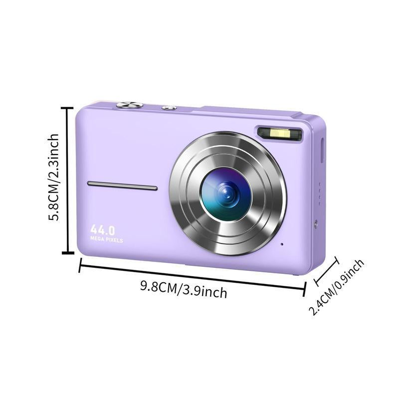 16X Digital Camera, Rechargeable 1080P FHD Camera, High Speed TF Storage Card, 1 Count Digital Point and Shoot Camera with 16X Zoom anti Shake for Boys Girls, Tech Gadgets