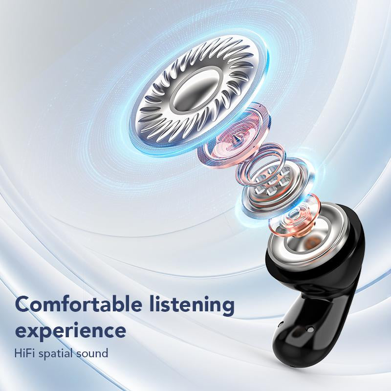 MINISO MS102 Bluetooth Headphones 6.0 with LED Display High-Fidelity Wireless IPX5 Waterproof Noise-Canceling Microphone Stereo In-Ear for Office Sports Study