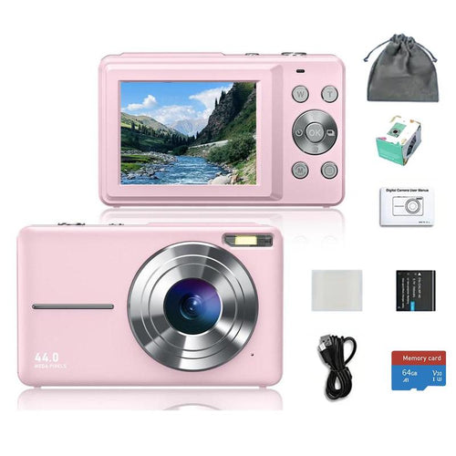 16X Digital Camera, Rechargeable 1080P FHD Camera, High Speed TF Storage Card, 1 Count Digital Point and Shoot Camera with 16X Zoom anti Shake for Boys Girls, Tech Gadgets